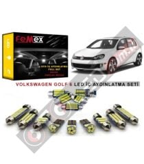 Volkswagen Golf 6 LED İç Aydınlatma Ampul Seti FEMEX Parlak Beyaz